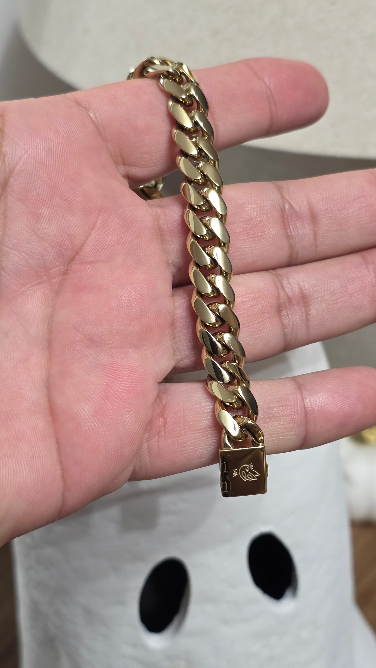 Miami Cuban 10MM                     PVD PREMIUM Plus Hechas a Mano  (Eslabón Pegado)                 1 Año de Garantía