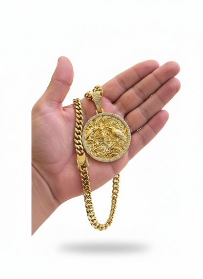 Cubana 8mm PVD Stainless Steel + Charm de PR.                              (1 Año de Garantía)