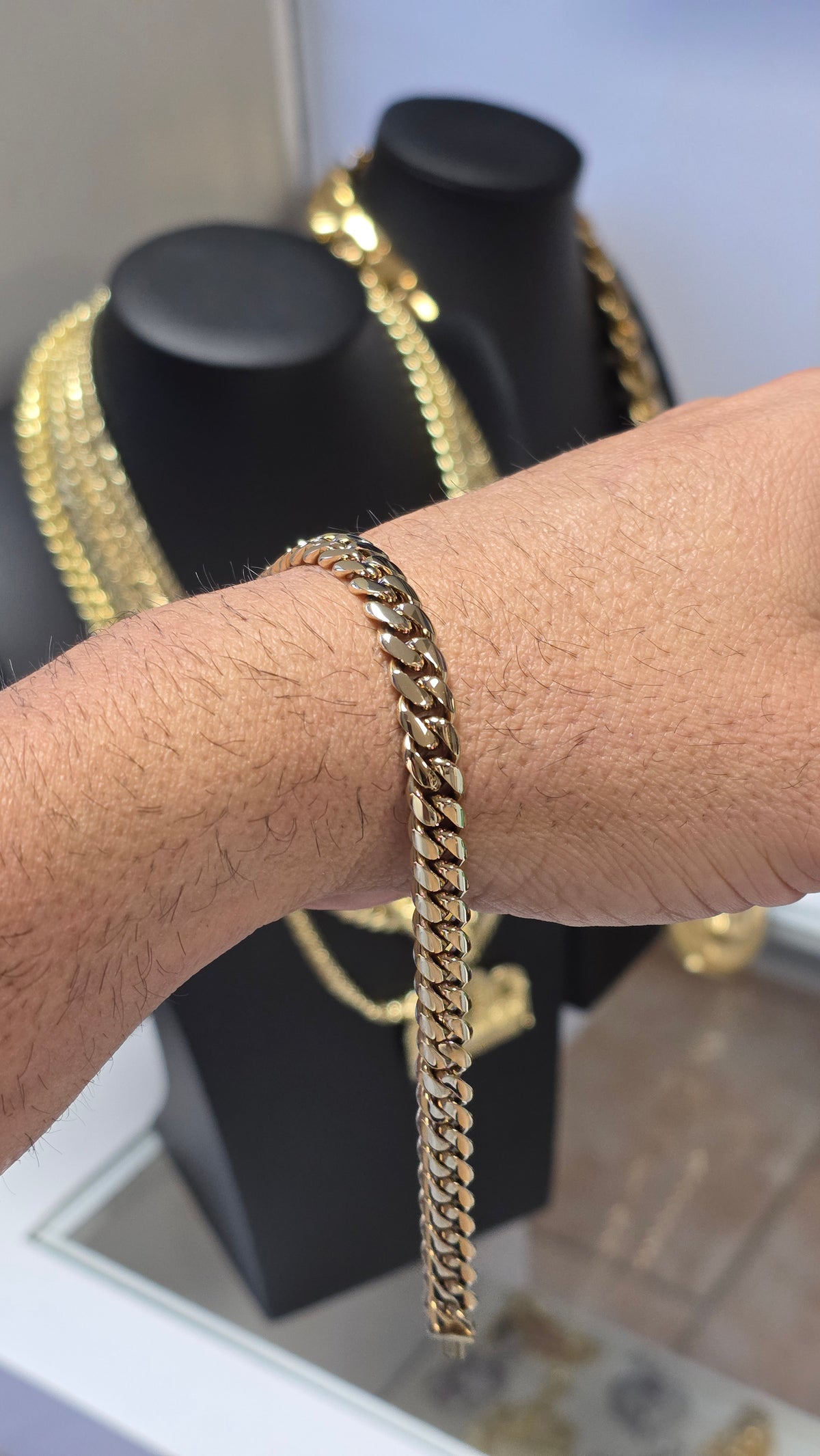 Miami Cuban 8MM                       PVD PREMIUM Plus Hechas a Mano  (Eslabón Pegado)                 1 Año de Garantía