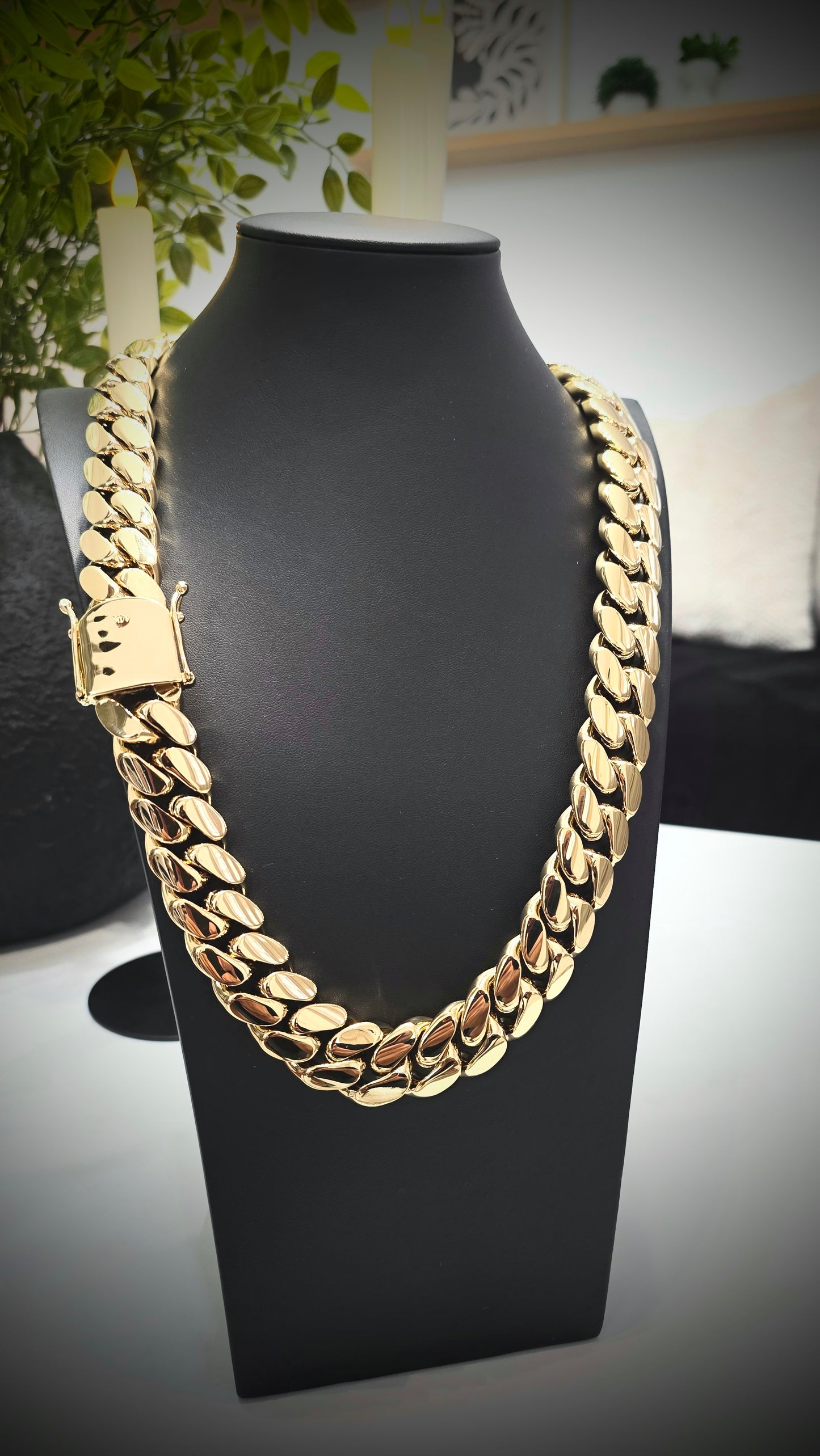 Miami Cuban 22MM (PVD PREMIUM )Hechas a Mano  (Eslabón Pegado)