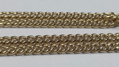 Cadena Miami Cuban 6mm + Brazalete Gratis. Color 14K Real                         ( 1 año de Garantía)