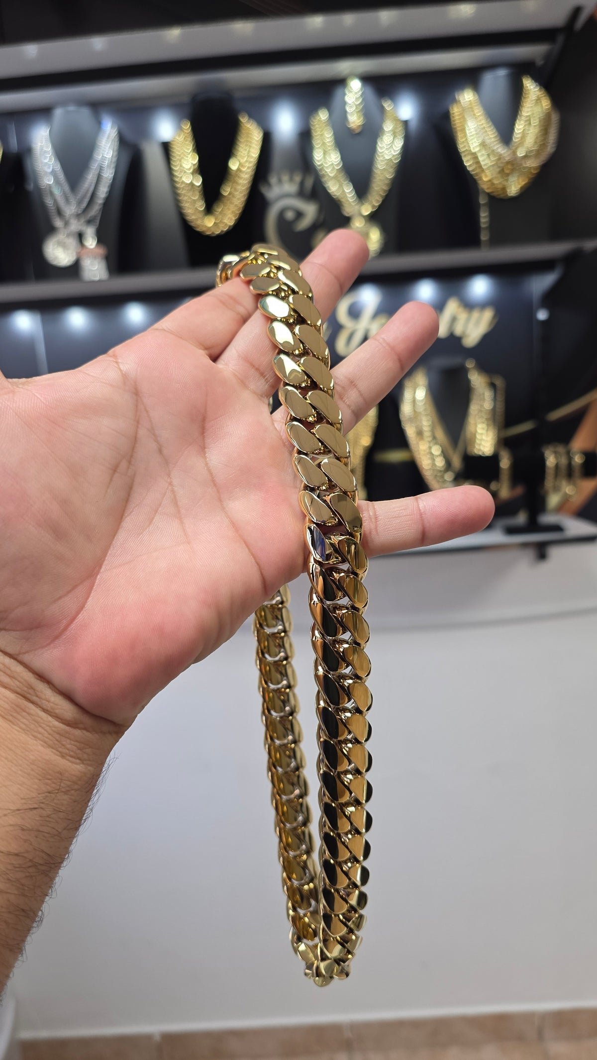 Nuevo PVD Premium Xtreme     Set 20MM Cubana Miami     Hechas a Mano (Eslabón Pegado)