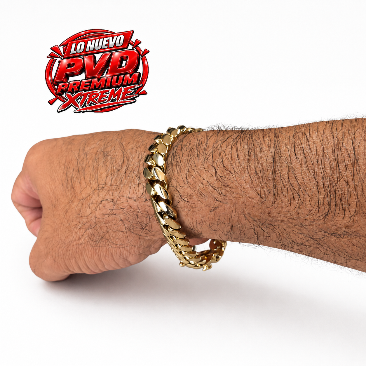 Miami Cuban 10MM.                 (PVD PREMIUM XTREME )Hechas a Mano  (Eslabón Pegado)