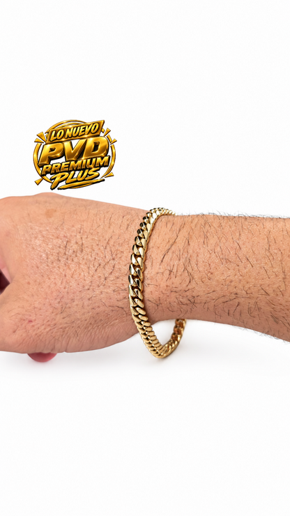 Nuevas PVD Premium Plus.  Brazalete 6mm 1 Año de Garantía Eslabón Pegados Hecho a mano
