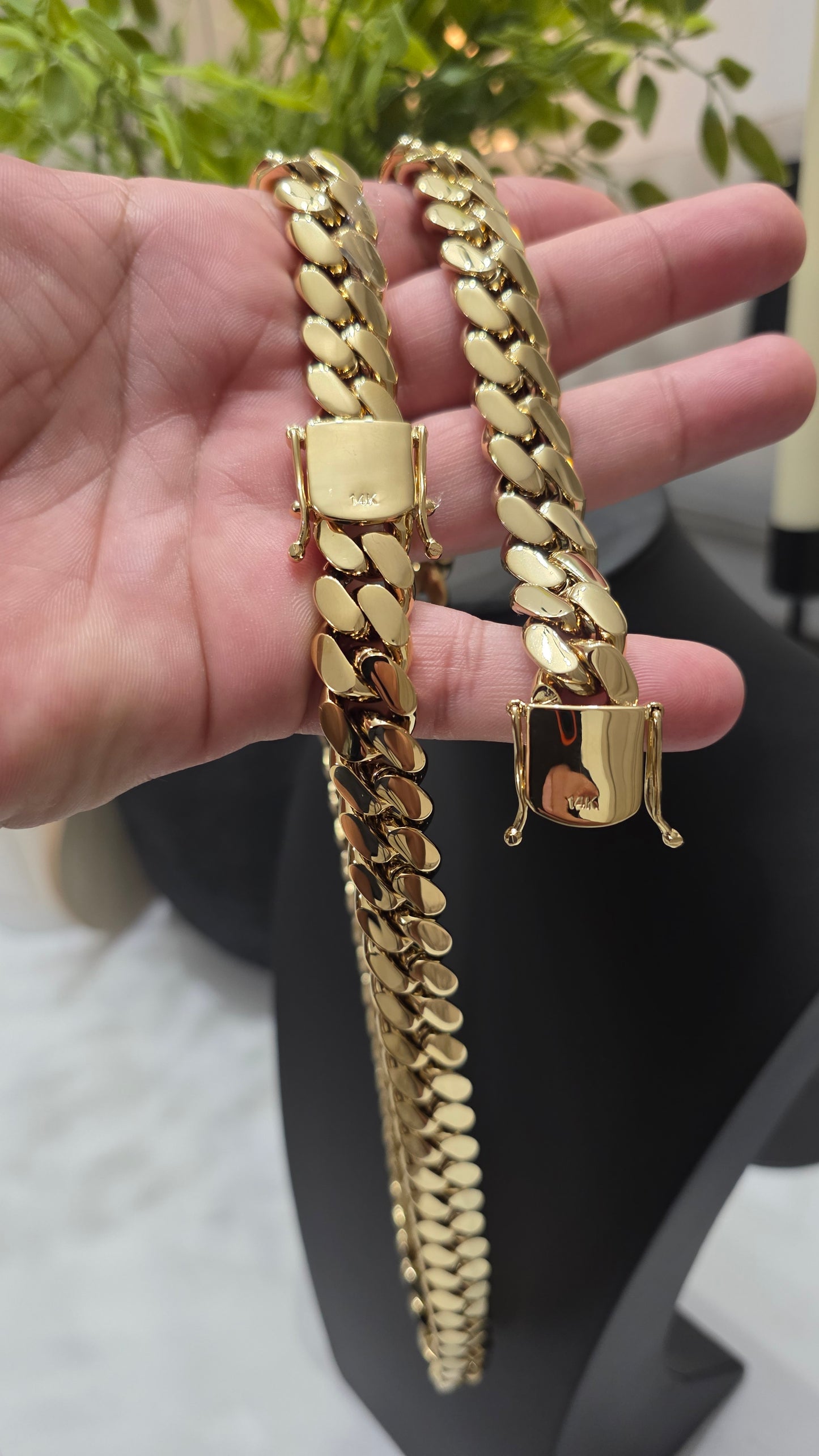 Miami Cuban 15MM                   PVD PREMIUM Hechas a Mano  (Eslabón Pegado)