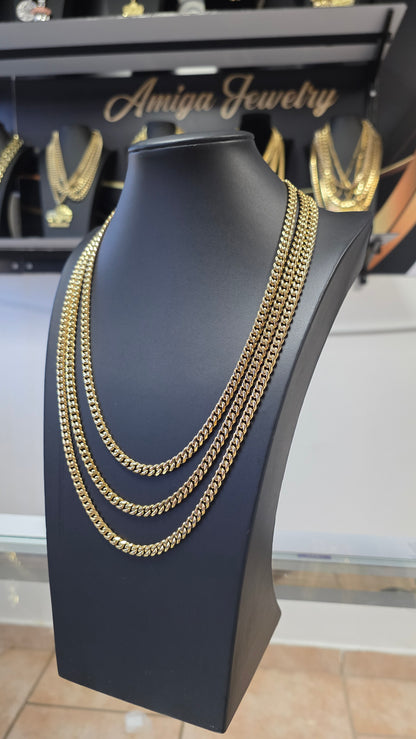 Cadena Miami Cuban 6mm  Brazalete Gratis. Uso diario                         ( 1 año de Garantía)