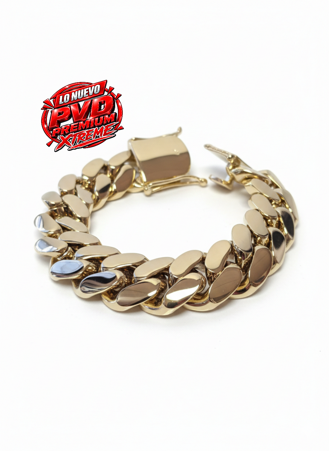 New PVD Premium Xtreme.               Brazalete 20mm Hechas a mano Eslabón Pegado