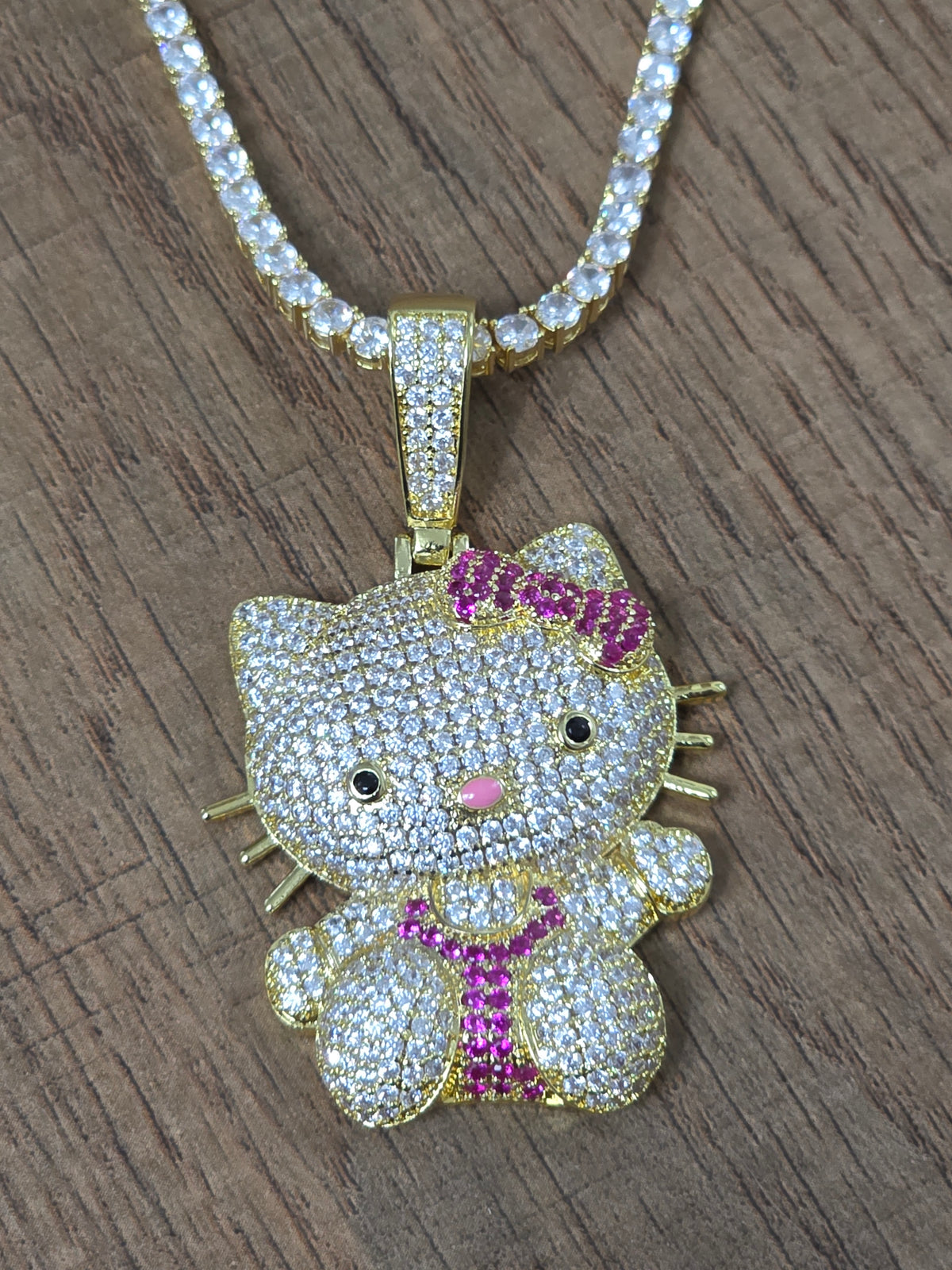Kitty Cuban Tennis Chain PVD 💎