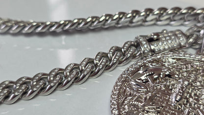 New Cubana 10mm Stainless steel+ Charm de PR