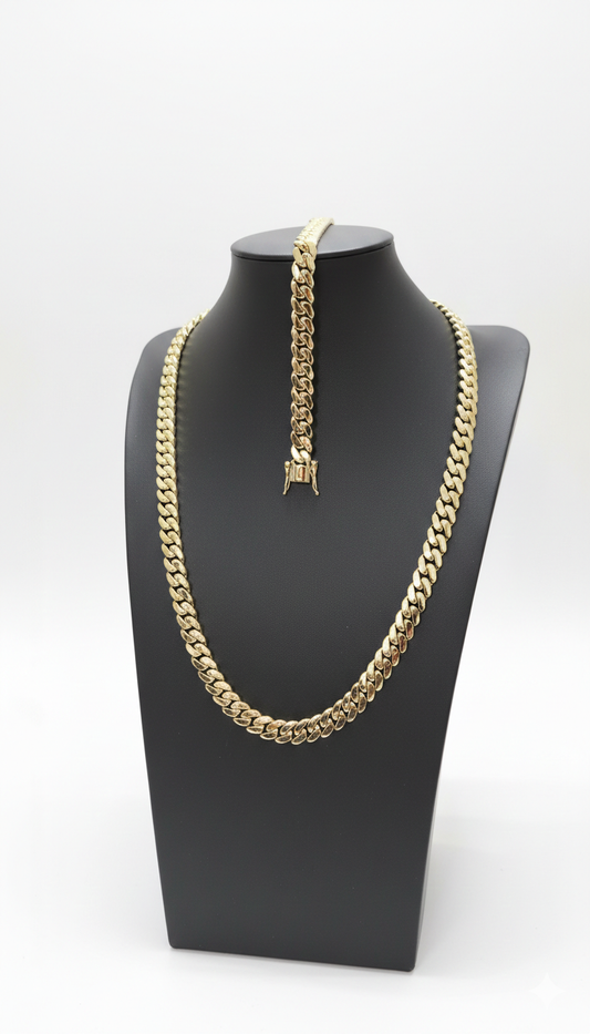 Set de 10mm  Hechas a Mano PVD Eslabón Pegado