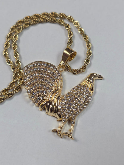 Soga 3mm PVD Stainless steel + Charm de Gallo