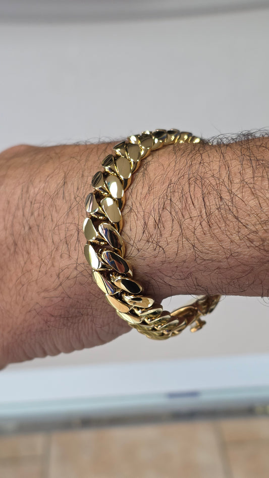 New PVD Premium Xtreme.               Brazalete 15mm Hechas a mano Eslabón Pegado (Preventa)