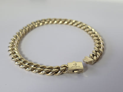 Set Cubana Stainless Steel PVD 8mm+Charm de La Última Cena                                              1 Año de Garantía+Color 14K Real