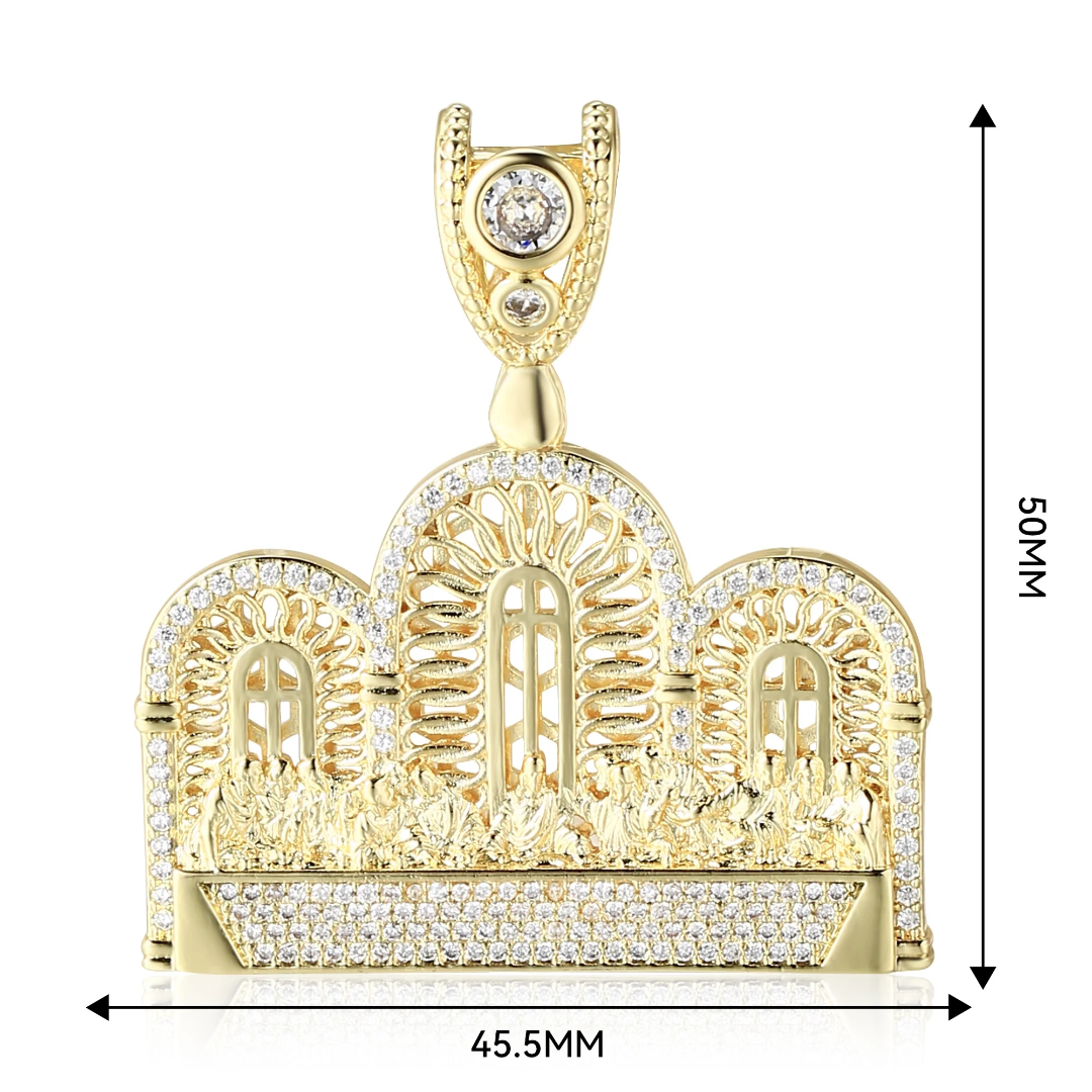 Charm de la ultima cena para 3mm hasta 8mm