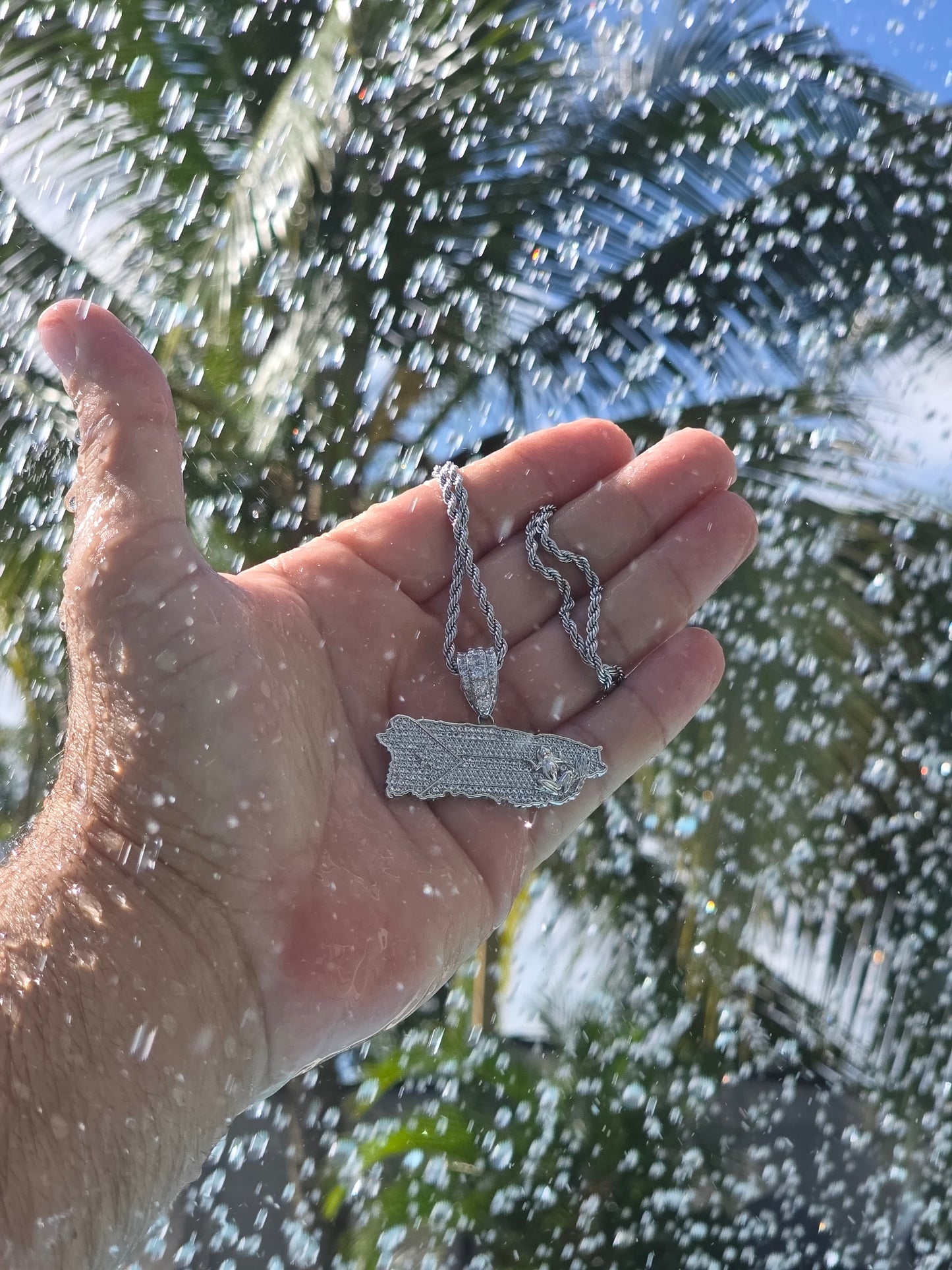 Bello Charm de Puerto Rico  Stainless Steel (Plateado)