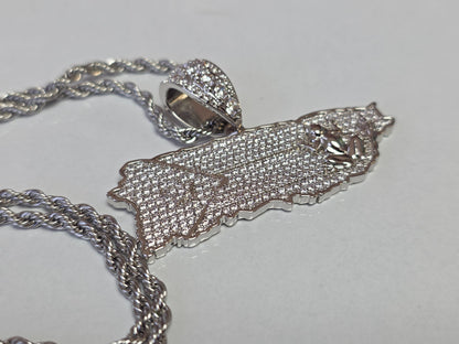 Bello Charm de Puerto Rico  Stainless Steel (Plateado)