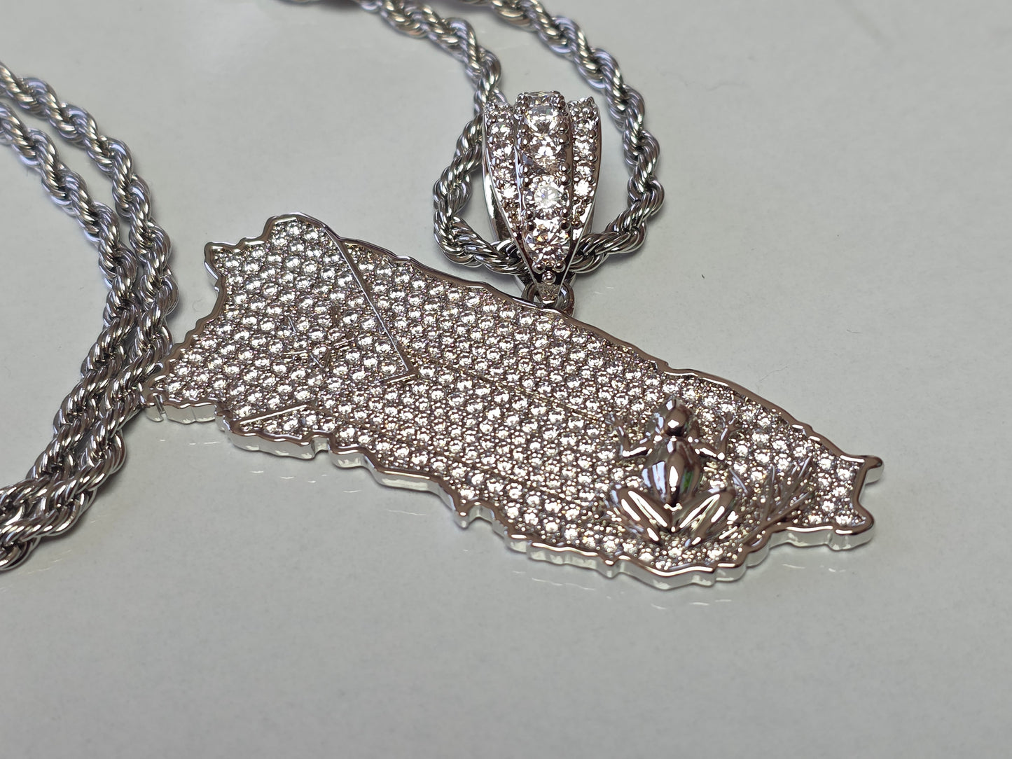Bello Charm de Puerto Rico  Stainless Steel (Plateado)