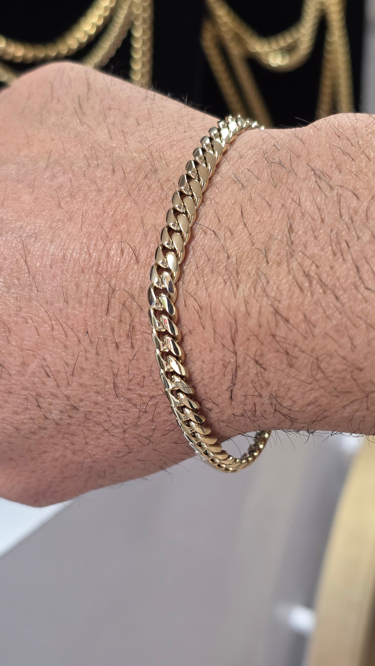 Nuevas PVD Premium Plus.  Brazalete 6mm 1 Año de Garantía Eslabón Pegados Hecho a mano