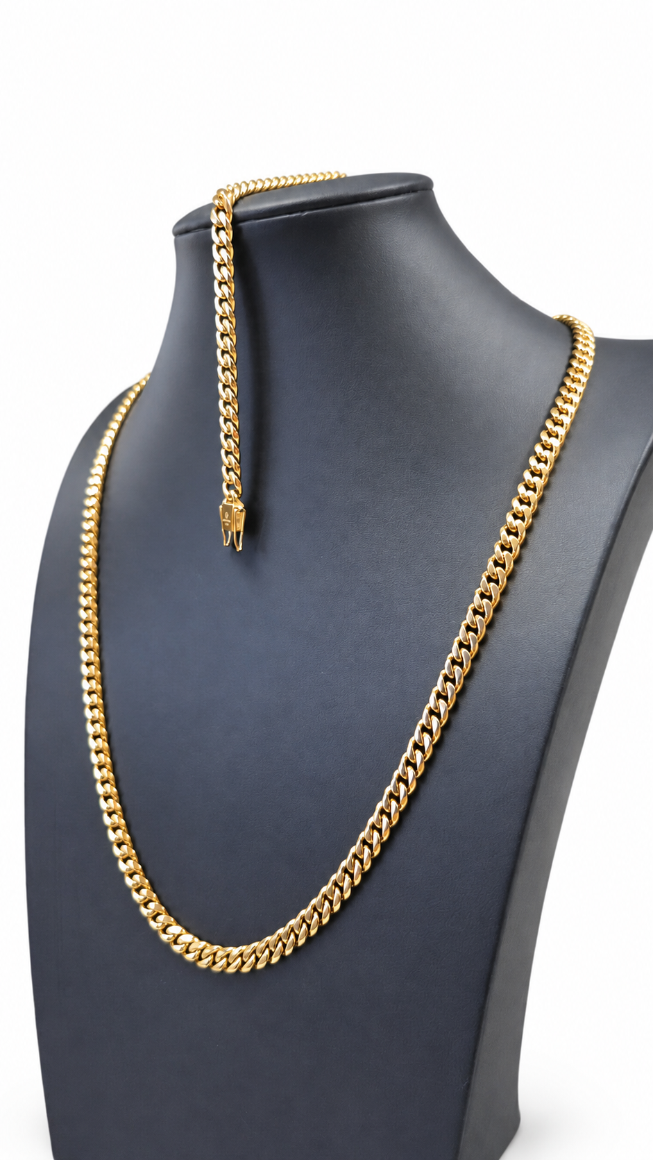 Cadena Miami Cuban 6mm  Brazalete Gratis. Uso diario                         ( 1 año de Garantía)