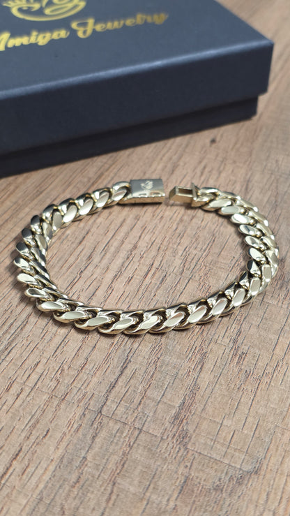 Nuevas PVD Premium Plus.  Brazalete 10mm.                             1 Año de Garantía Eslabón Pegados Hecho a mano