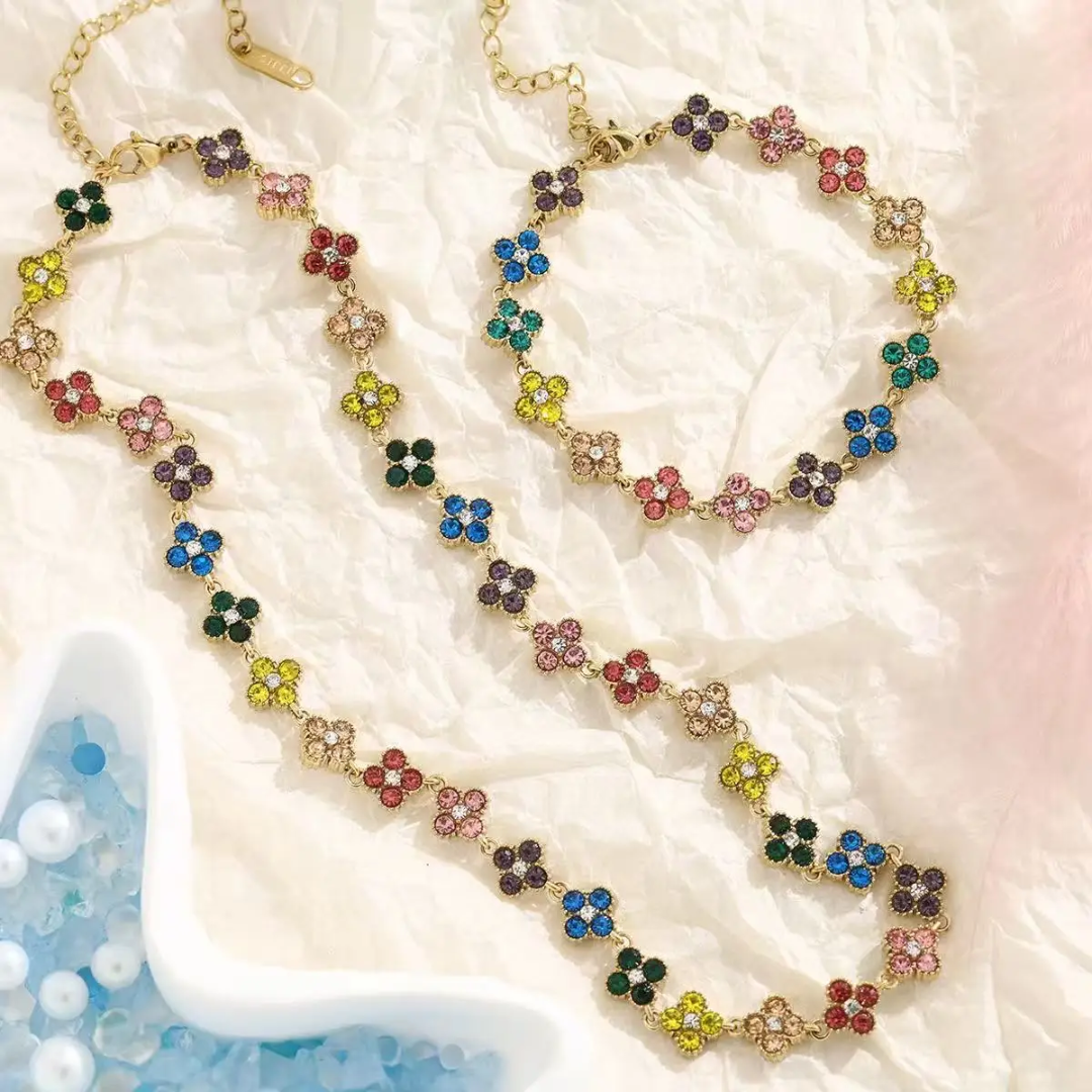 Color Flower Set Stainless Steel  PVD