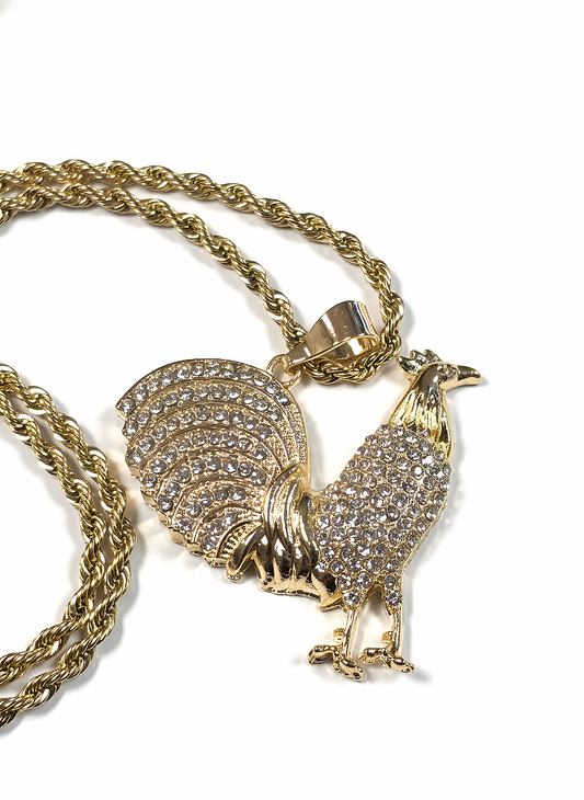 Soga 3mm PVD Stainless steel + Charm de Gallo