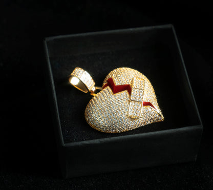 Corazon roto + cadena de soga