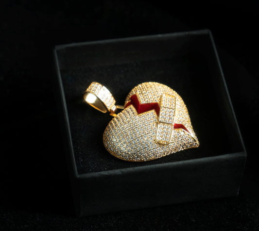 Corazon roto + cadena de soga